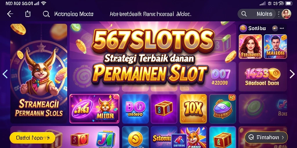 Tampilan dinamis gameplay strategi dalam 567SLOTS.