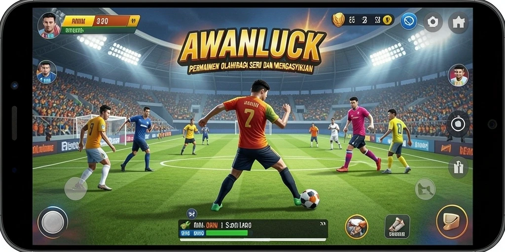 Tampilan gameplay AWANLUCK yang menegangkan dan menghibur.