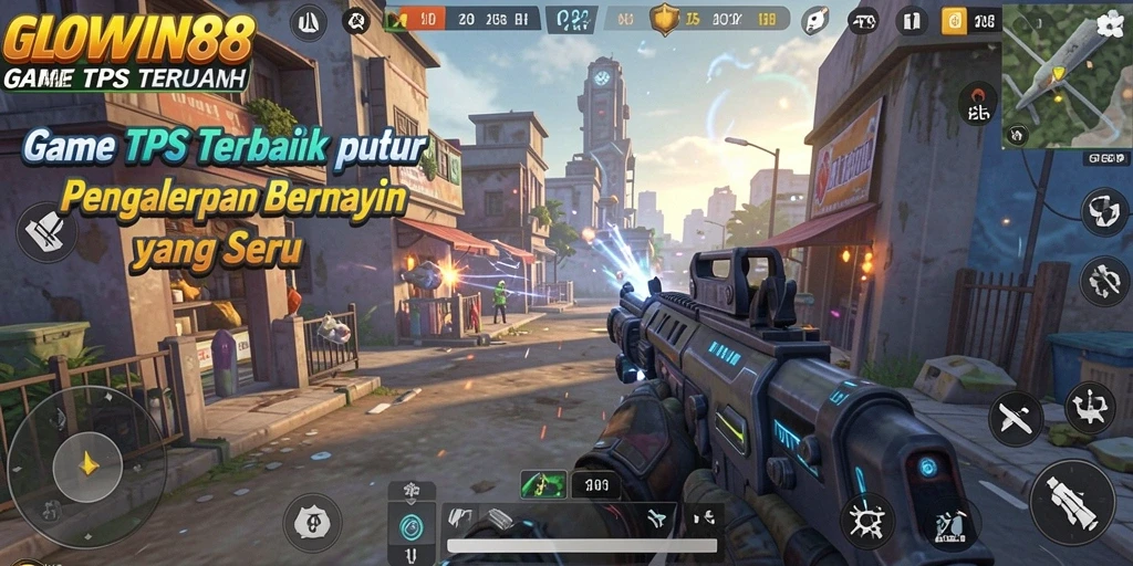 Tampilan seru gameplay GLOWIN88 dengan aksi pertempuran yang intens.