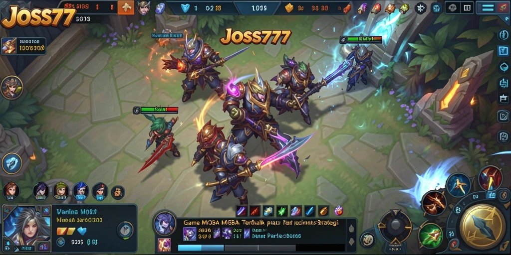Tampilan gameplay JOSS777 yang mendebarkan dan penuh strategi.