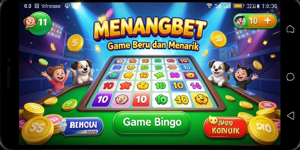 Screenshot gameplay MENANGBET dengan suasana Bingo yang seru.