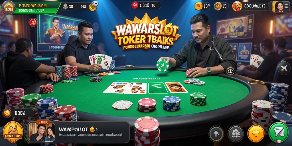 Tampilan gameplay WAWARSLOT yang menarik dan menegangkan dalam permainan Poker.